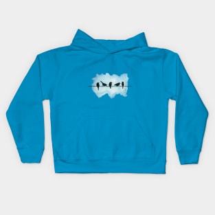 Bird on a wire Kids Hoodie